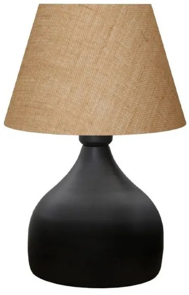 Επιτραπέζιο Φωτιστικό Hubert Ύφασμα-μέταλλο 22x14x32εκ Megapap-GP029-0014,3-Καφέ GP029-0014,3