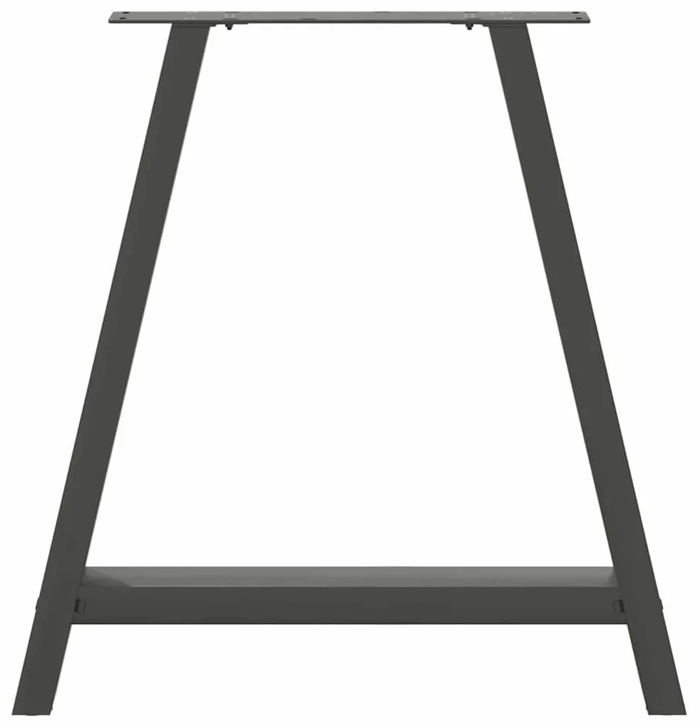 vidaXL Πόδια Τραπεζαρίας Σχήματος Α 2 τεμ. Ανθρακί 70x(72-73) εκ. Ατσάλι