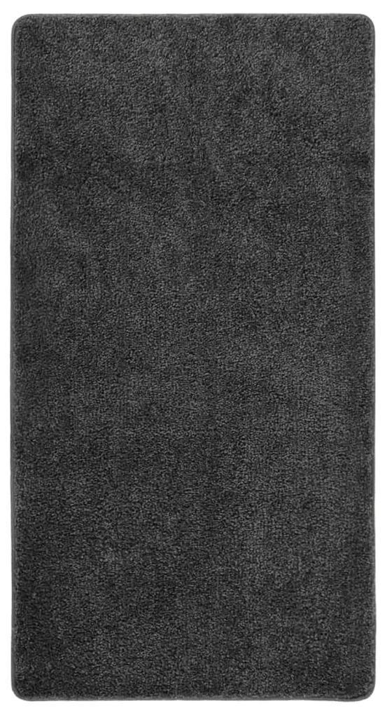 vidaXL Χαλί Shaggy Αντιολισθητικό Σκούρο Γκρι 80 x 150 εκ.