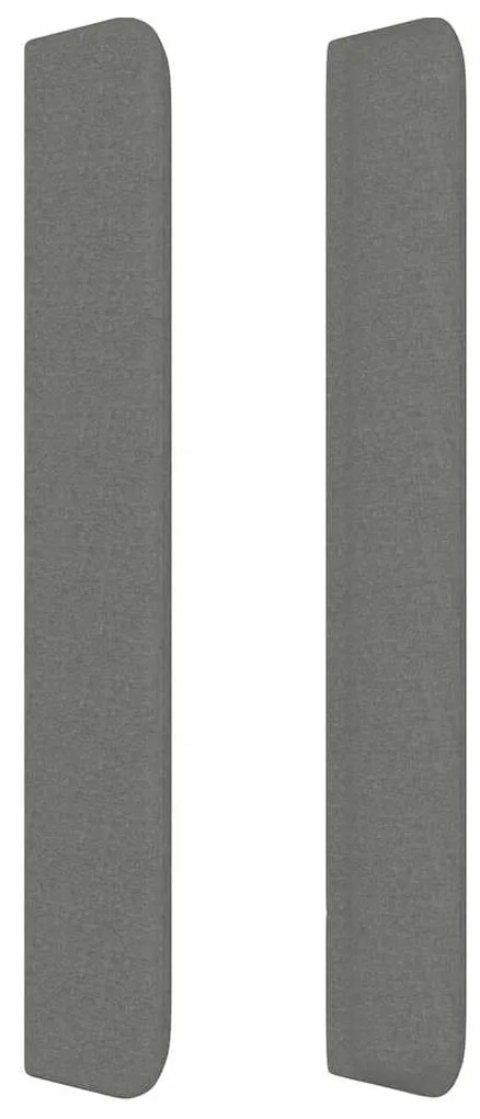 vidaXL Κεφαλάρι με Πτερύγια Σκούρο Γκρι 163x16x118/128 εκ. Υφασμάτινο