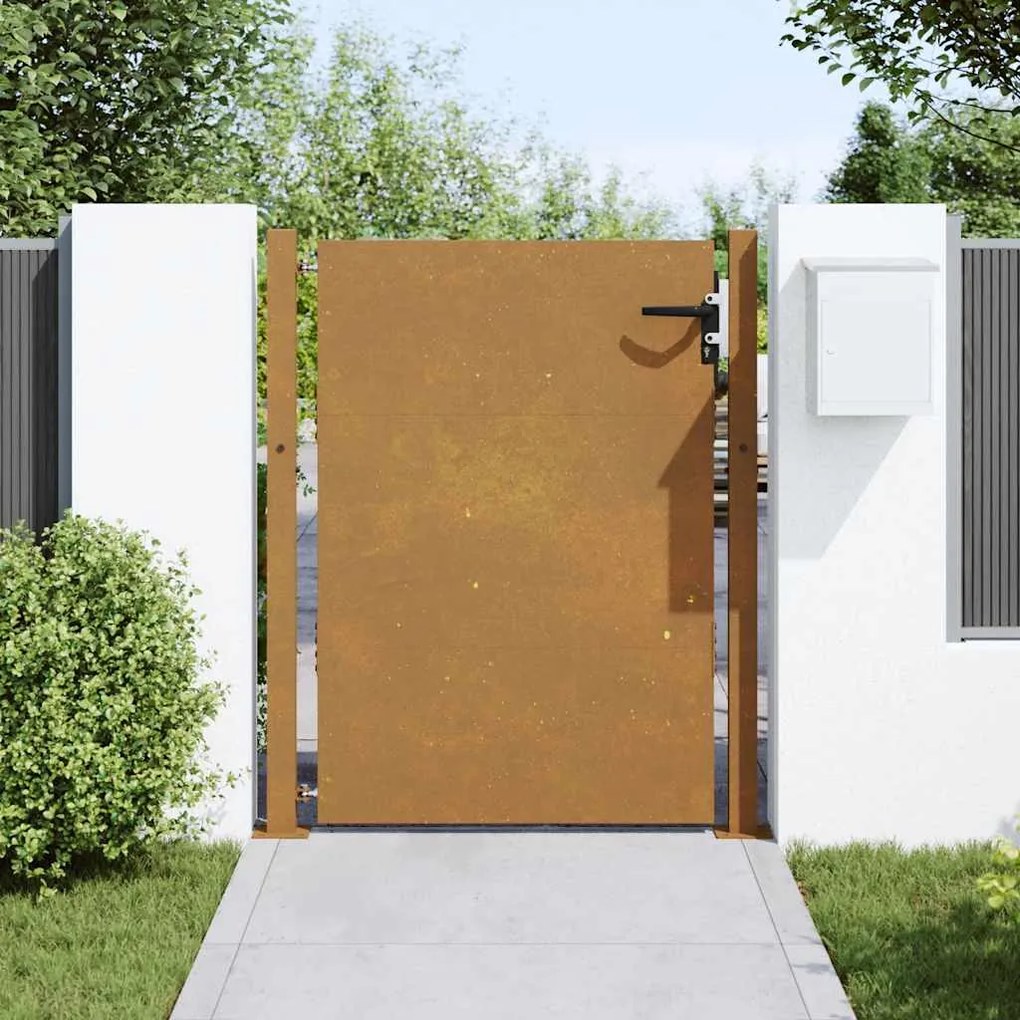 vidaXL Πύλη Κήπου 105 x 155 εκ. από Ατσάλι Corten