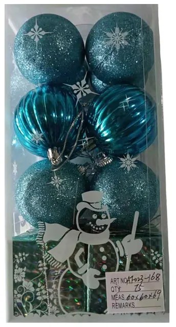 Σετ Χριστουγεννιάτικα στολίδια - 6cm - 16pcs - 231689-231689