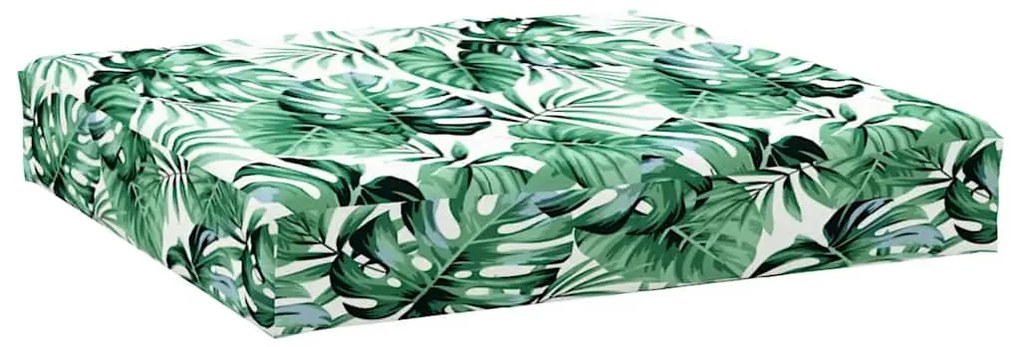 vidaXL Μαξιλάρια Παλέτας 2 τεμ. Σχέδιο Φύλλων Υφασμάτινα