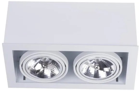 Downlight Σποτ δίφωτο Box ES111 γκρι μαύρο λευκό Nowodvorski-9472-Λευκό 9472