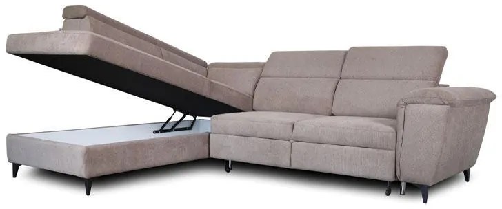 Γωνιακός Καναπές Alessia FL067 Fylliana Αριστερή Γωνία Μπέζ 284x216x100 εκ. 284x216x100 εκ.