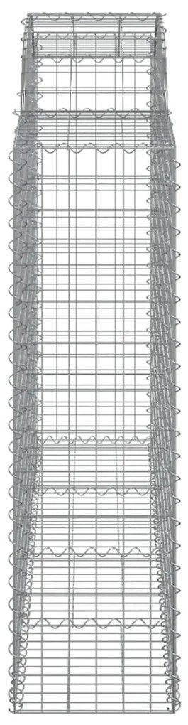 vidaXL Συρματοκιβώτια Τοξωτά 13 τεμ. 200x50x140/160 εκ. Γαλβαν. Ατσάλι