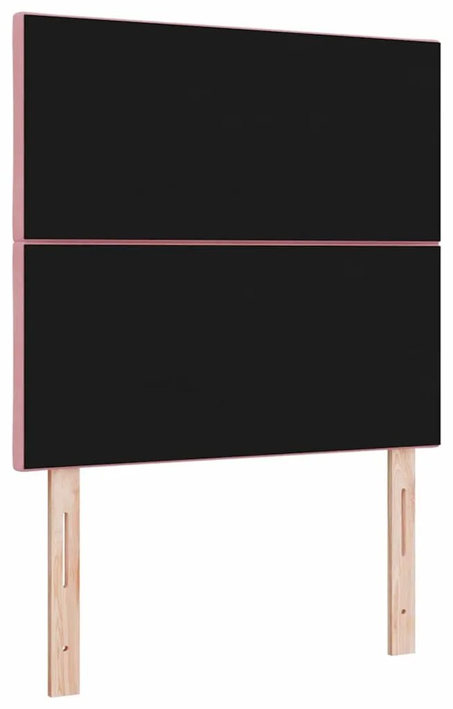 vidaXL Κεφαλάρι με κεφαλάρι Ροζ 100 cm Βελούδο