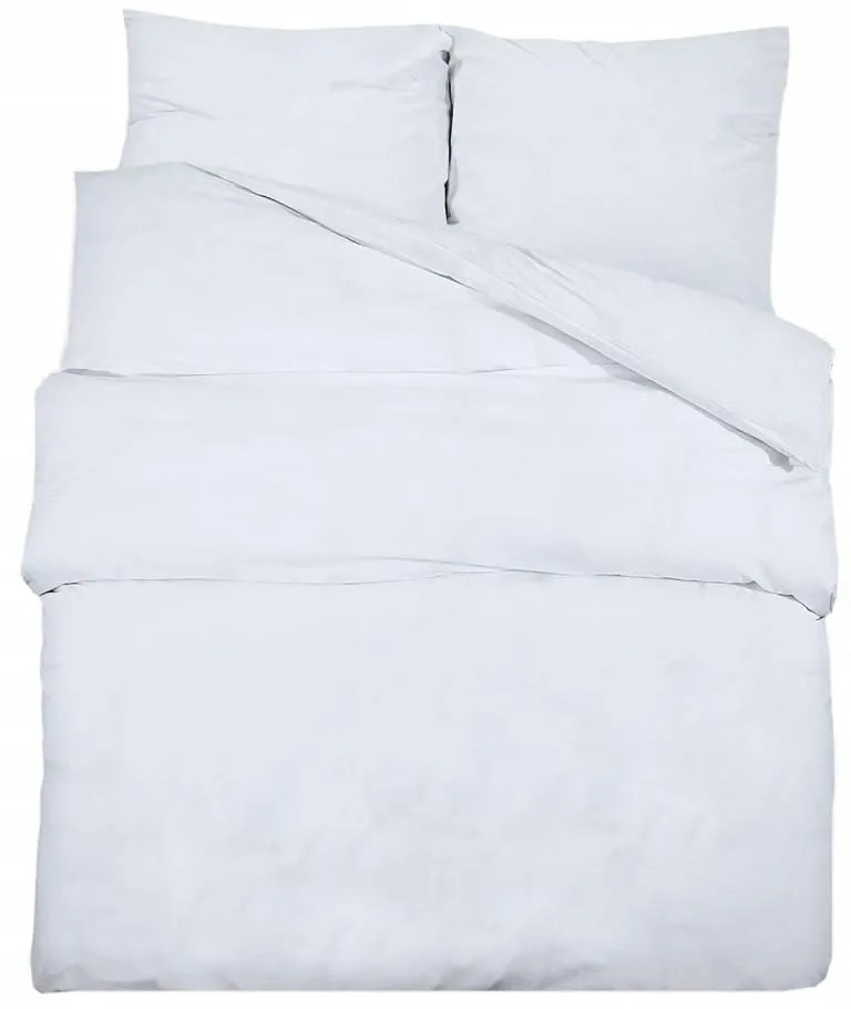 vidaXL Σετ Παπλωματοθήκη Λευκό 225x220 cm Βαμβακερό