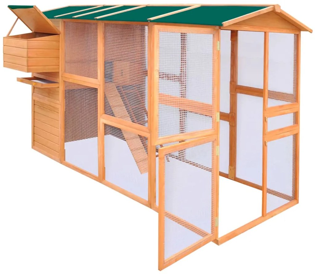 vidaXL Κοτέτσι 295 x 163 x 170 εκ. Ξύλινο