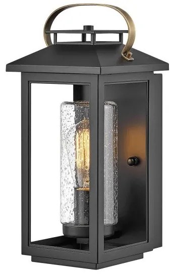Φανάρι  Απλίκα Φωτιστικό Τοίχου 1xE27 IP44  35cm  Atwater Quintiesse Elstead Lighting-QN-ATWATER-S-BK-Μαύρο QN-ATWATER-S-BK