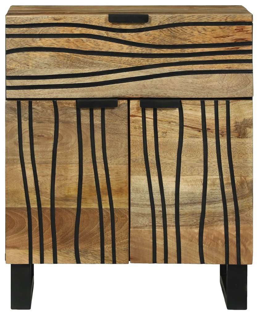 vidaXL Κομοδίνο 50x33x60 cm από Μασίφ Ξύλο Μάνγκο