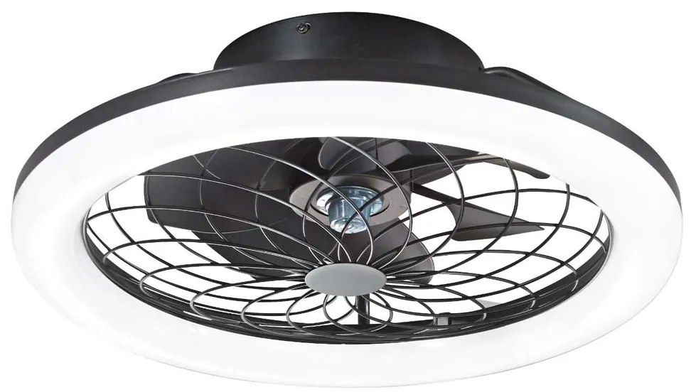 Ανεμιστήρας Οροφής Intec Led-Etesia-B-Fan 8031414899012 Μαύρος με Φως