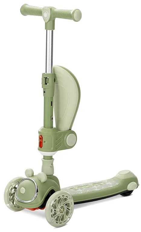 Πατίνι Scooter Swiftie Τρίτροχο Αναδιπλούμενο με Κάθισμα  Green  10390220002 Lorelli