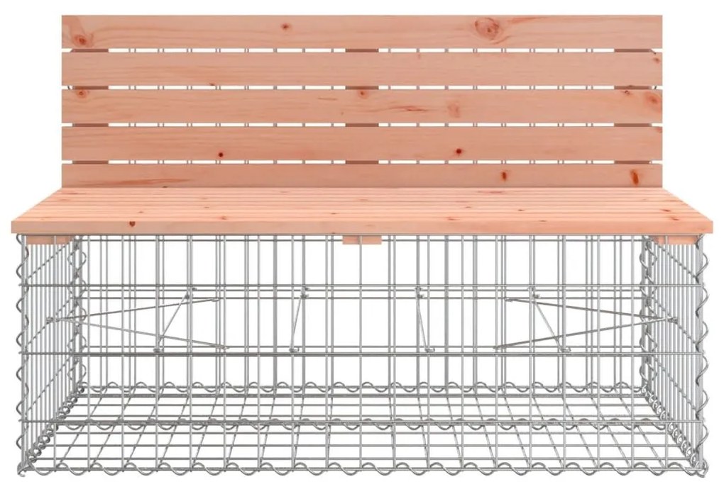 Παγκάκι Συρματοκιβώτιο 347x71x65,5 εκ. Μασίφ Ξύλο Ψευδοτσούγκας - Καφέ