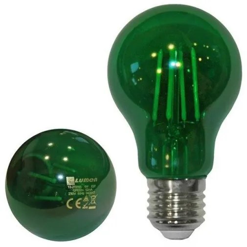 Λαμπτήρας LED E27 COG 6W Σφαιρική Lumen Adeleq-13-272165-Πράσινο 13-272165