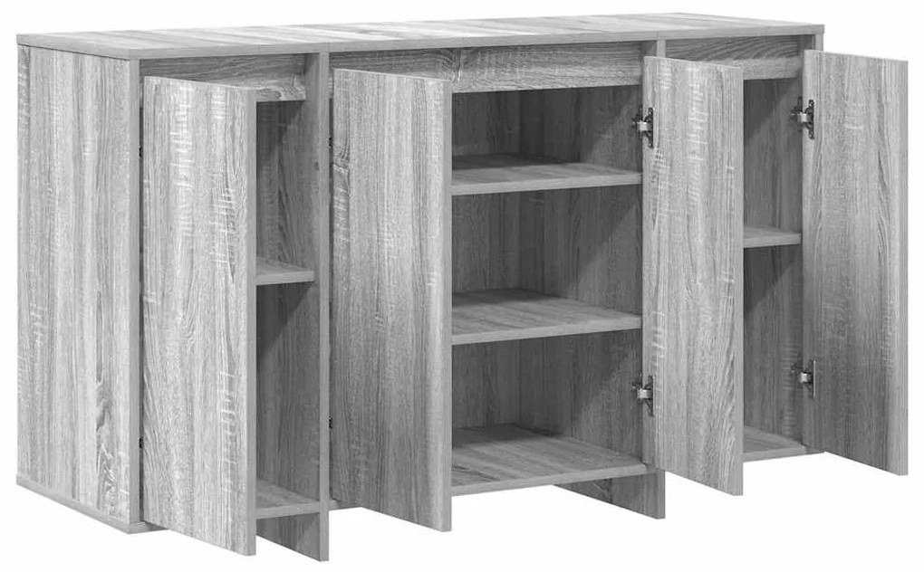 vidaXL Πλαϊνό γραφείο Γκρι sonoma 120 x 41 x 75 εκ. Επεξεργασμένο ξύλο