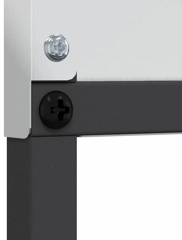 vidaXL Οθόνη Ιδιωτικότητας Κήπου Μαιανδρικό σχέδιο Ασημί 32 χ 140 εκ