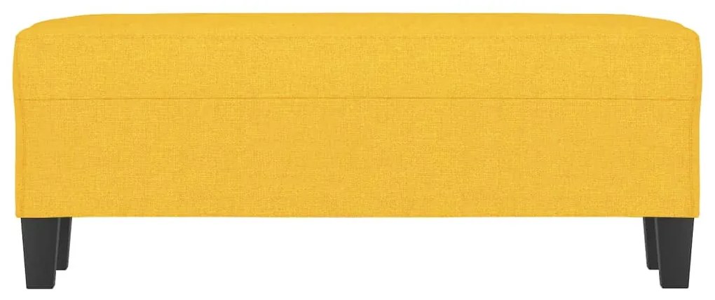 vidaXL Πάγκος Ανοιχτό Κίτρινο 100 x 35 x 41 εκ. Υφασμάτινος