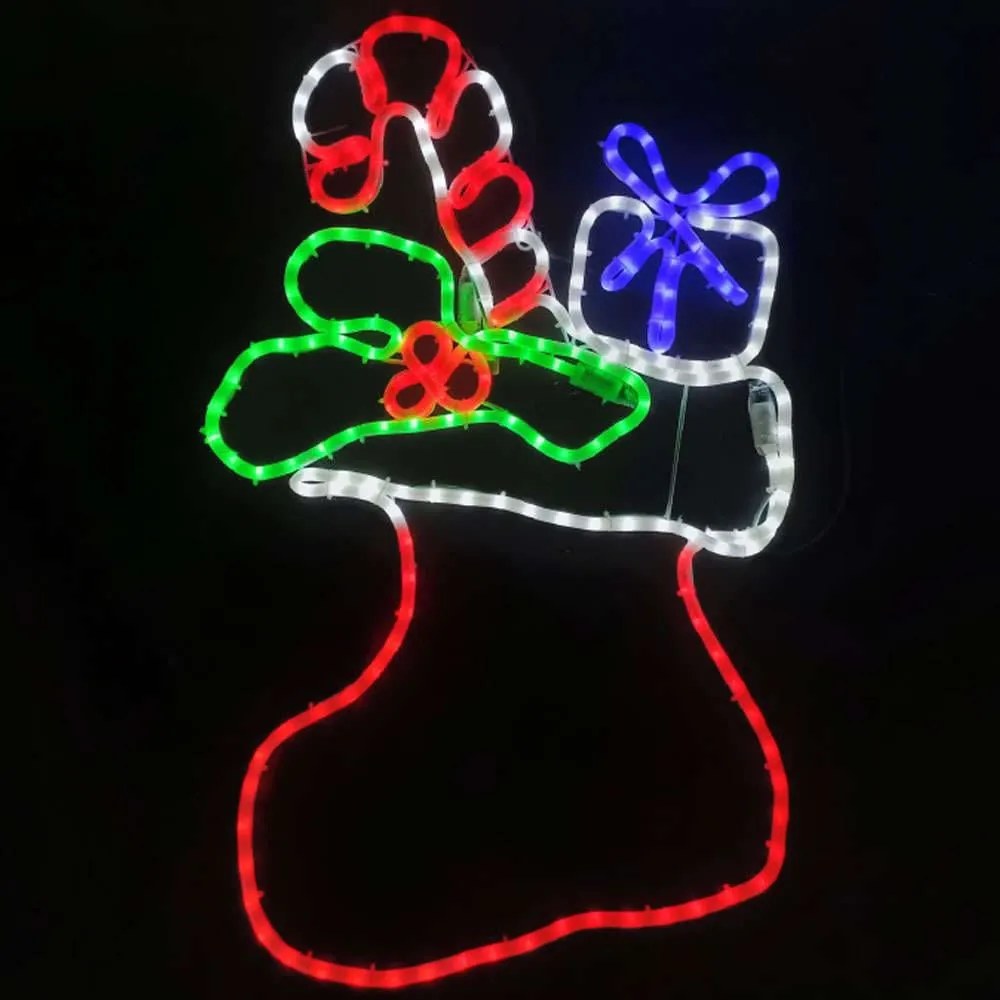 Φωτοσωλήνας Sock With Present 252 Led X082523526 53x78+150cm 31,5W Multi Aca