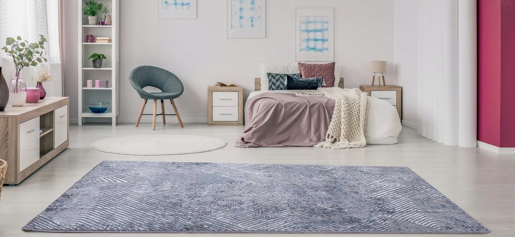 Χαλί Colore Colori Ostia 7100 Γκρι Μπλε 130 x 190 εκ.
