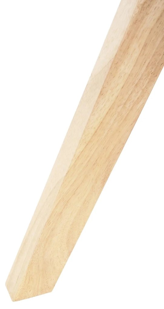 Πολυθρόνα Τραπεζαρίας GAZER Γκρί ύφασμα και Rubberwood πόδια 66x63x91Υεκ. 2αδα 66x63x91 εκ.
