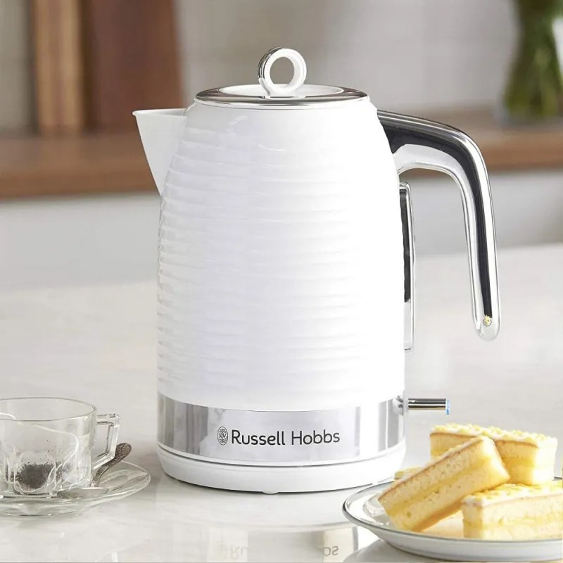 Ηλεκτρικός βραστήρας Russell Hobbs Inspire 24360-70, 2400W, 1,7 l, Φίλτρο, Λευκό