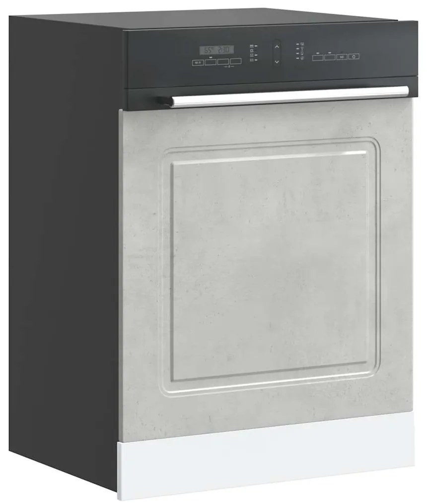 vidaXL Πίνακας πλυντηρίου πιάτων "Kalmar" Concrete Grey 60x1,5x67 cm