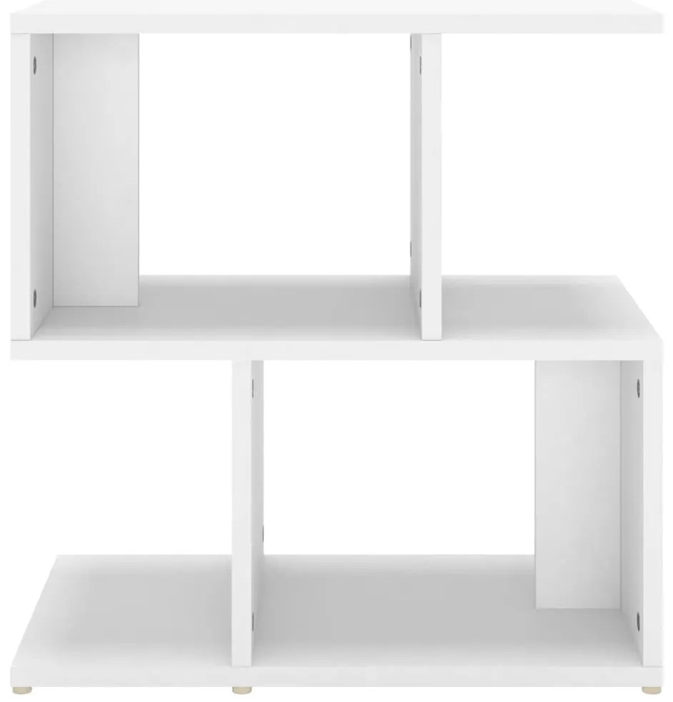 vidaXL Κομοδίνα 2 τεμ. Λευκά 50 x 30 x 51,5 εκ. από Επεξ. Ξύλο