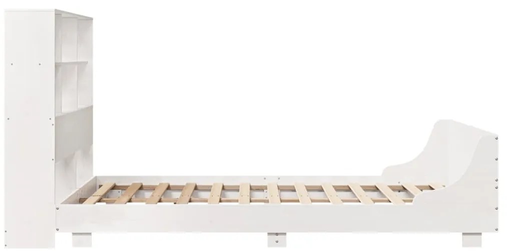 vidaXL Σκελετός Κρεβ. Χωρίς Στρώμα Λευκό 160x200 εκ Μασίφ Πεύκο
