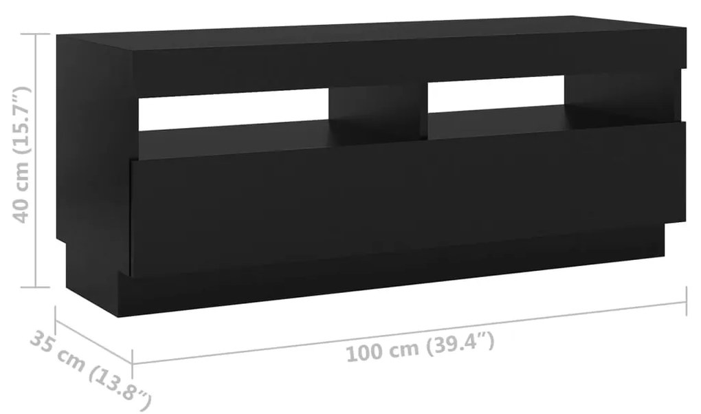 ΈΠΙΠΛΟ ΤΗΛΕΟΡΑΣΗΣ ΜΕ LED ΜΑΥΡΟ 200 X 35 X 40 ΕΚ. 3081907