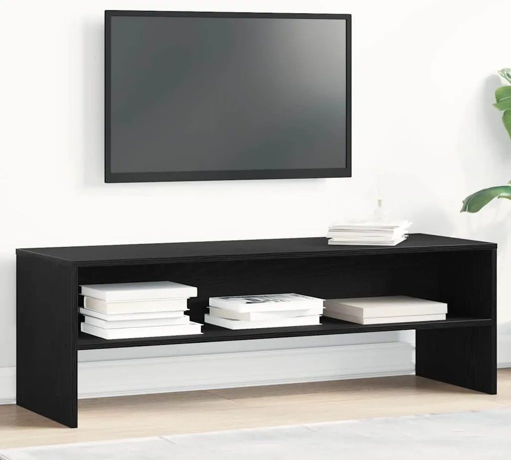 vidaXL ντουλάπι τηλεόρασης  Μαύρη βελανιδιά 120x40x40 cm