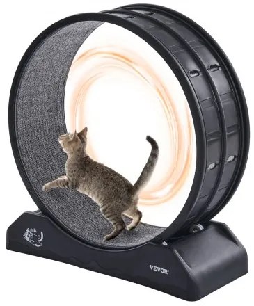 VEVOR Cat Exercise Wheel 31.5 in Large Indoor Cat Running Wheel Treadmill Black