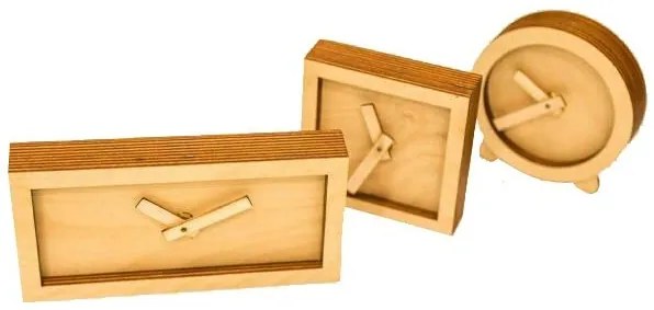 Intra απο ξύλο plywood 3mm-4mm πάχος - Ξύλινο Επιτραπέζιο Ρολόι Ξύλινο Ρολόι Για Αυτόν Δίασταση 30x30 cm Intraeaxys-r1z2dxn1