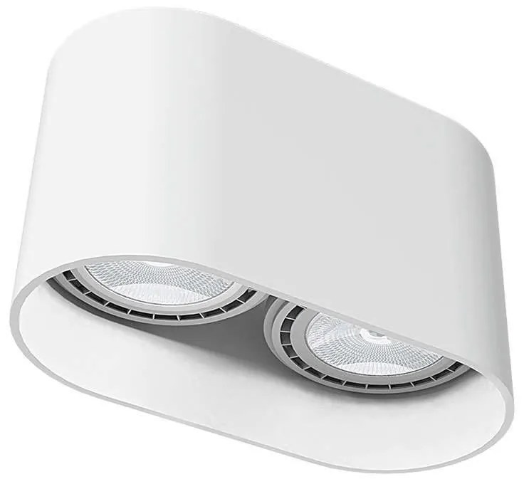 Φωτιστικό Οροφής - Σποτ Oval 9241 White Nowodvorski Aluminium