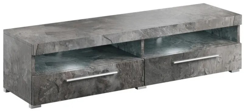 Τραπέζι Tv Austin AF107, Σκούρο σκυρόδεμα, 140x35x40cm