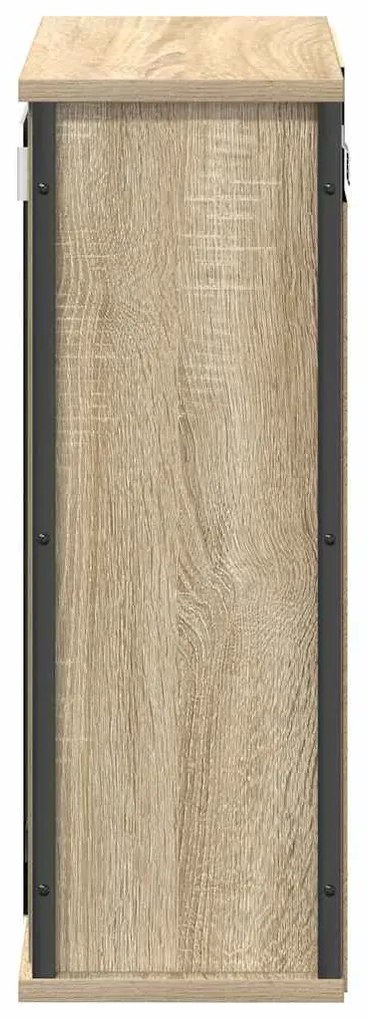 vidaXL Ντουλάπι Μπάνιου με Καθρέφτη Sonoma δρυς 50x21x60 εκ.