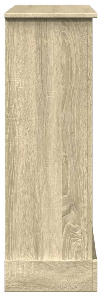 vidaXL Πλαίσιο Τζακιού Sonoma Δρυς 90x30x90 εκ. από Επεξ. Ξύλο