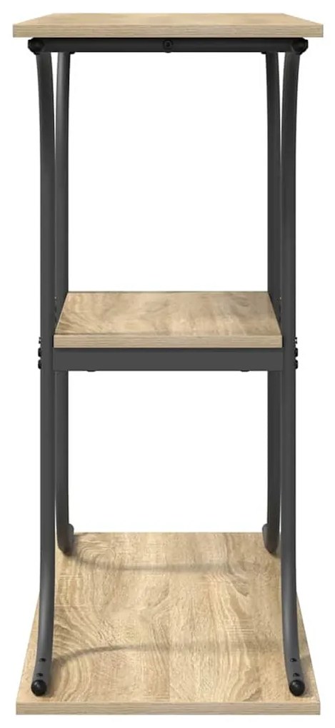 vidaXL Τραπέζι κονσόλας με ράφι Δρύς Sonoma 101 x 35 x 80,5 εκ