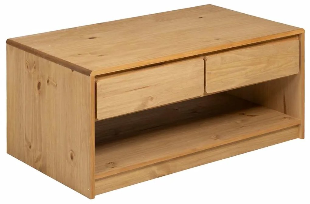vidaXL Τραπέζι Σαλονιού SAUDA Χρ. Δρυός 99x55x45 εκ. Μασίφ Ξύλο Πεύκου