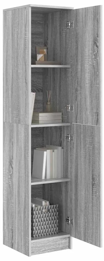 vidaXL Ψηλό Ντουλάπι Γκρι sonoma 35 x 39 x 168 εκ Επεξεργασμένο ξύλο