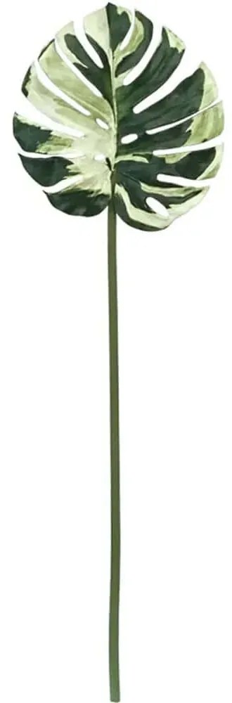 Τεχνητό Κλαδί - Φύλλο Μονστέρα 00-22086 127cm Green-White Marhome Πλαστικό