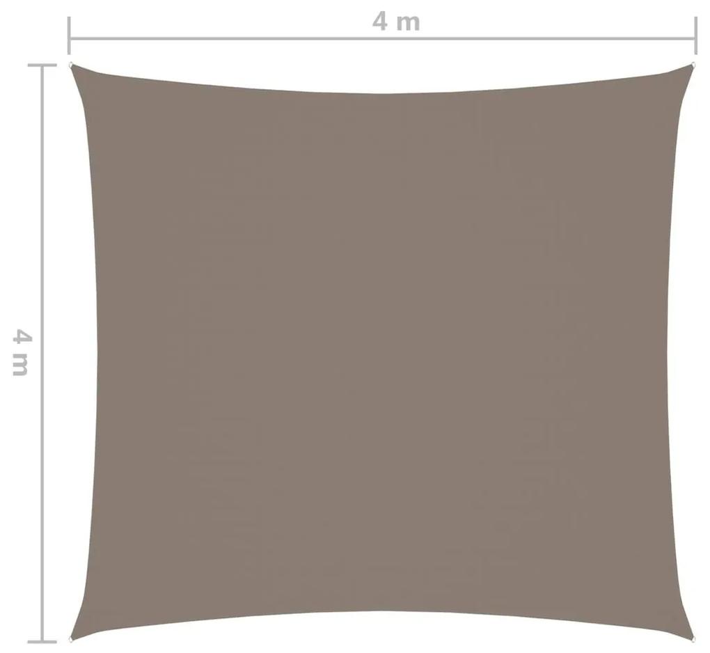Πανί Σκίασης Τετράγωνο Taupe 4 x 4 μ. από Ύφασμα Oxford - Μπεζ-Γκρι
