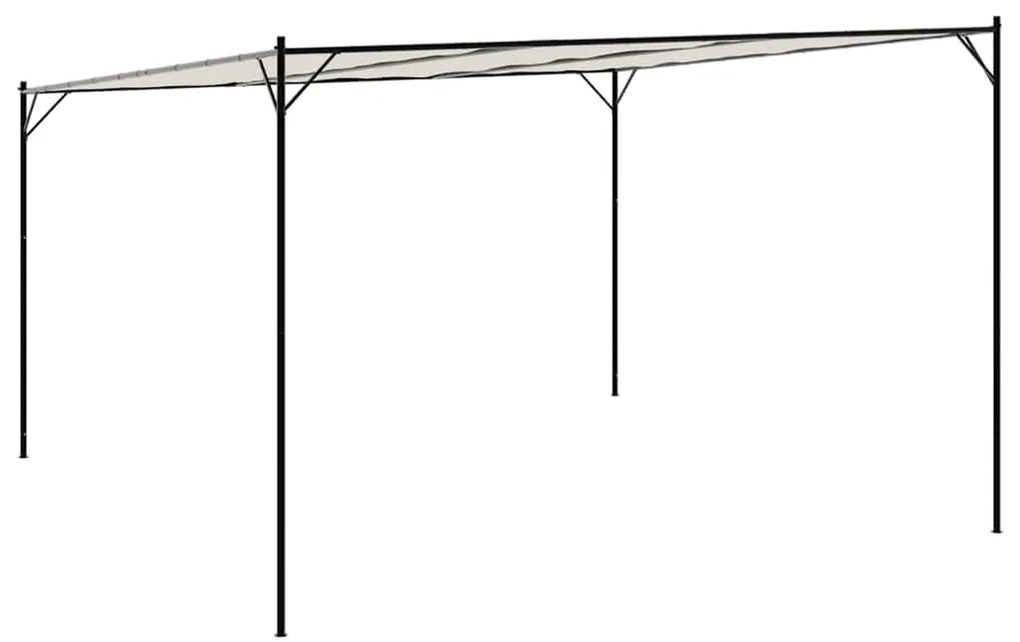 vidaXL Κιόσκι Λευκό 4x4 μ. 180 γρ/μ² από Ύφασμα και Ατσάλι