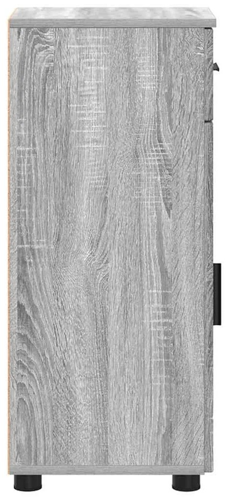 vidaXL Ντουλάπι Μπάνιου Γκρι sonoma 30 x 35 x 80 εκ Επεξεργασμένο ξύλο