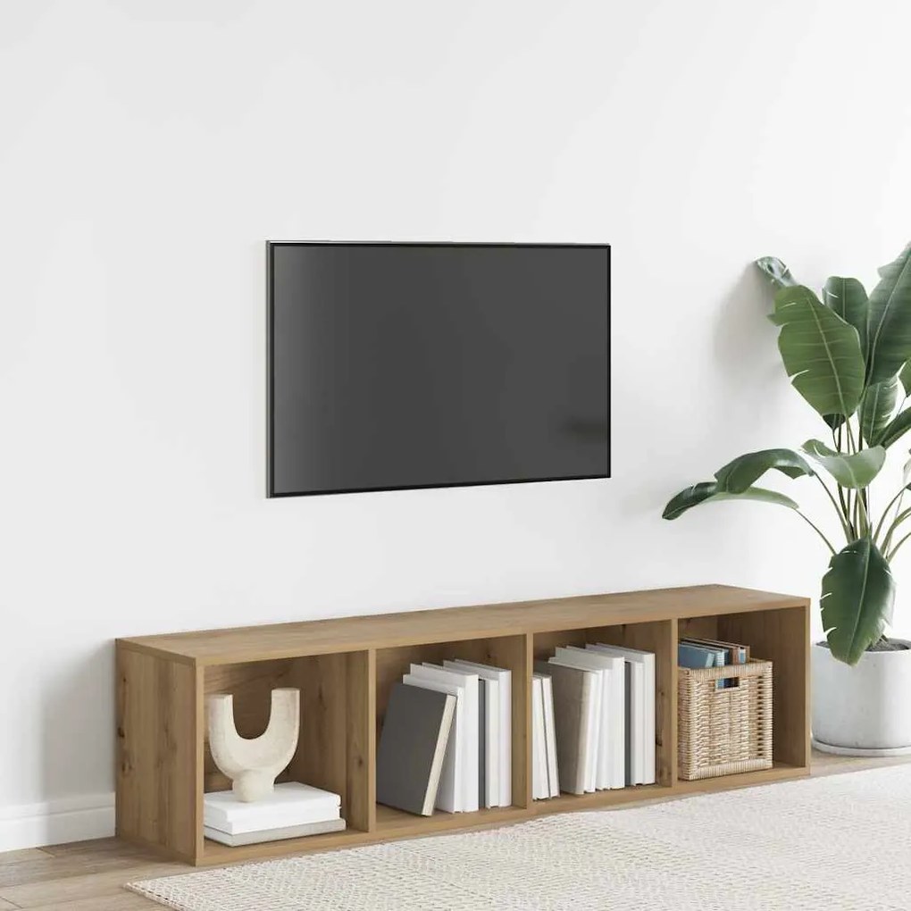 vidaXL Ντουλάπι βιβλίου/ΤV Ντουλάπι Artisan Oak 36x30x143cm