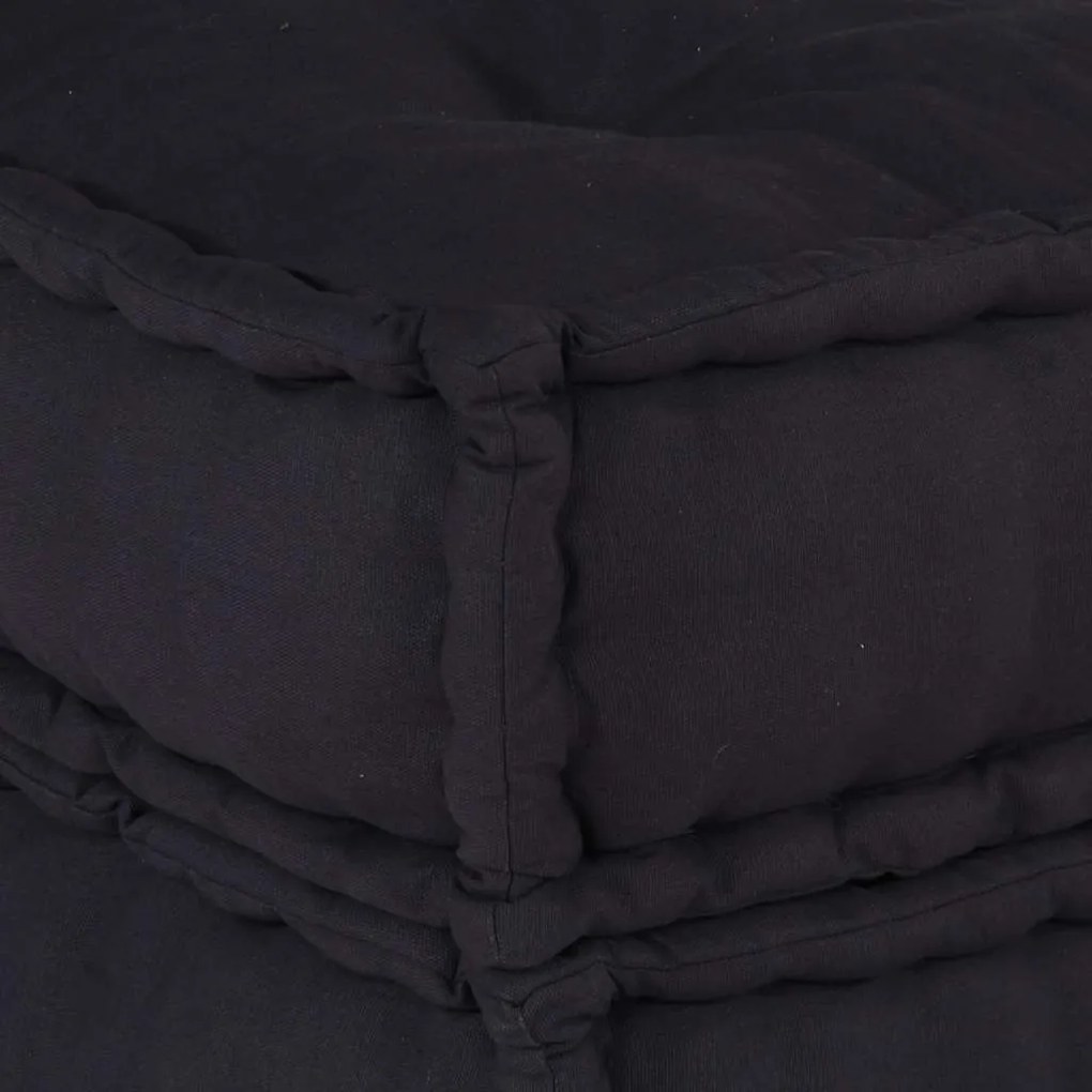 Modular Pouffe Anthracite 70x70x36 ύφασμα - Ανθρακί