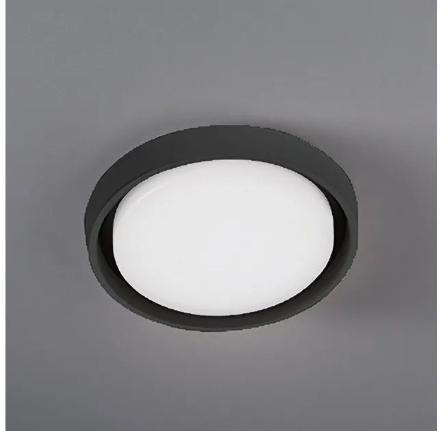 Πλαφονιέρα Φωτιστικό Οροφής LED 25W IP54 3000K Alu Zafferano-LD0131G3-Γκρι LD0131G3