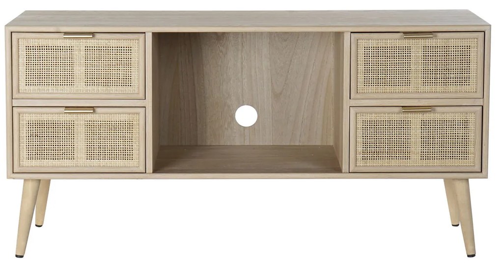 Τηλεόραση DKD Home Decor Πολύχρωμο Φυσικό Ξυλο παουλόβνια Ξύλο MDF 120 x 42 x 60 cm