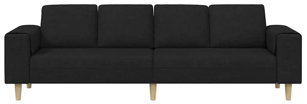 vidaXL Καναπές σαλονιού Μαύρο 250 x 77 x 76 εκ. Πολυεστέρας