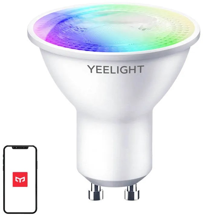 Yeelight Έξυπνη Λάμπα LED GU10 W1 (color) 4τμχ (Λευκό)